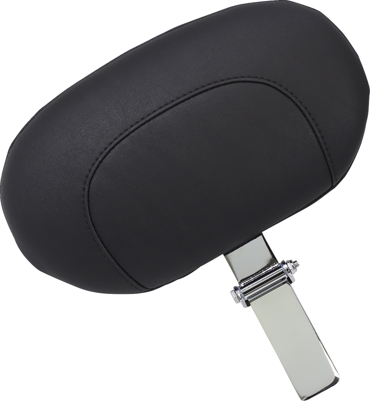 Wide Solo Seat - With Backrest - Black - Studded W/ Concho - FLH/FLT '08-'25