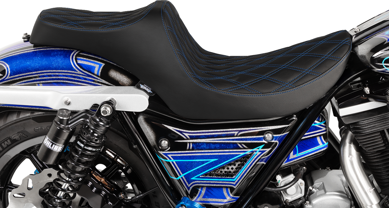 Predator III Seat - Double Diamond - Black Stitching - FXR '82-'00