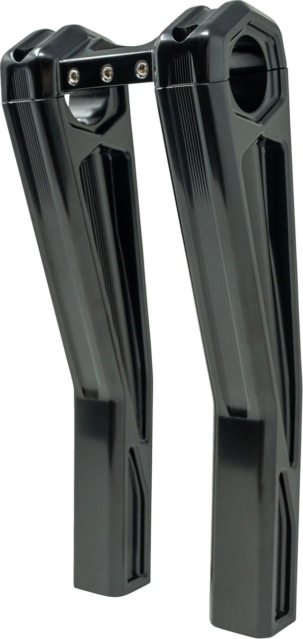Ascent Pro Risers - Pullback - 10" - Gloss Black