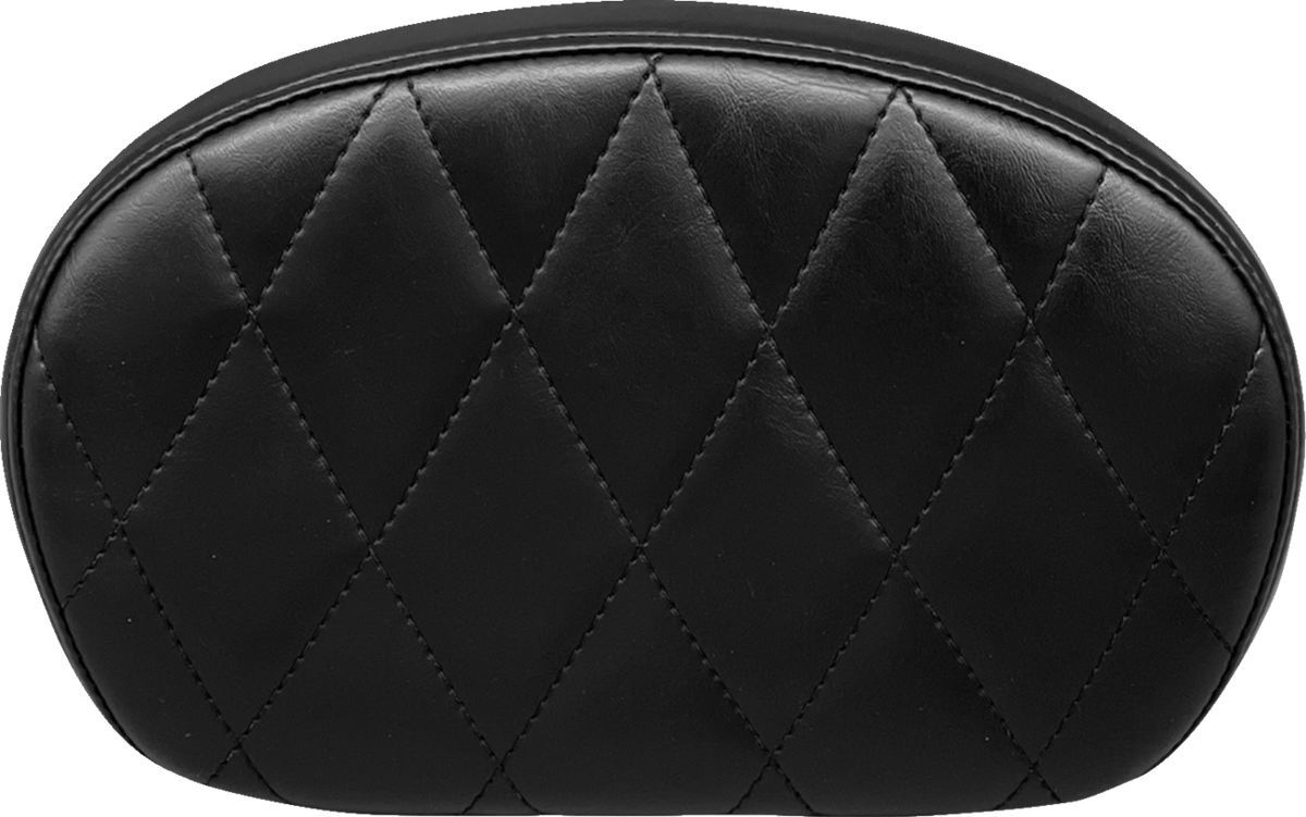 Sissy Bar Pad - Medium - Diamond - Shiny Black