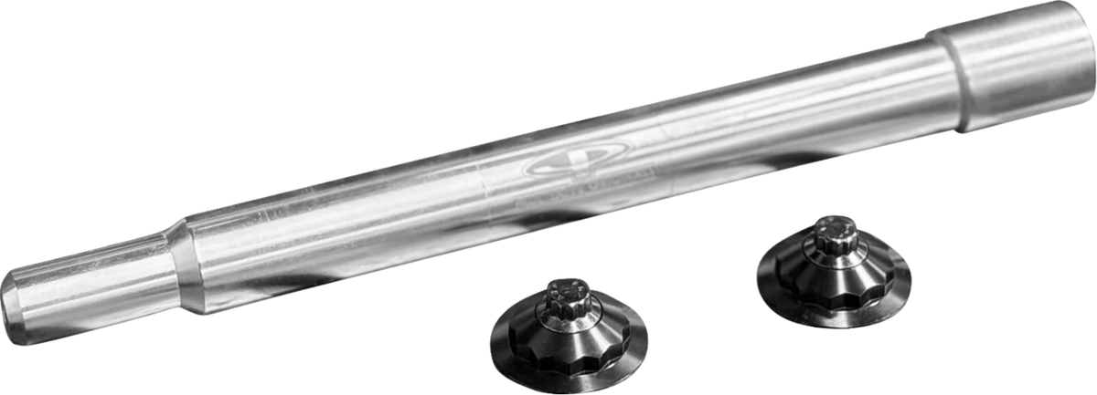 Y-Axle With 12 Point Style Axle Cover Kit - Custom - Front - Black - 1"