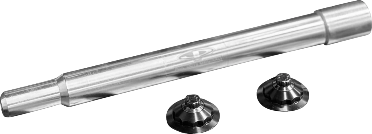 Y-Axle With 12 Point Style Axle Cover Kit - Custom - Front - Black - 1"