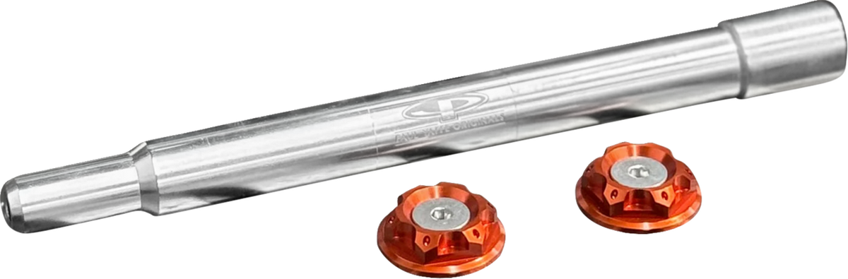 Y-Axle With Turret Style Axle Cover Kit - Custom - Front - Orange - 1"
