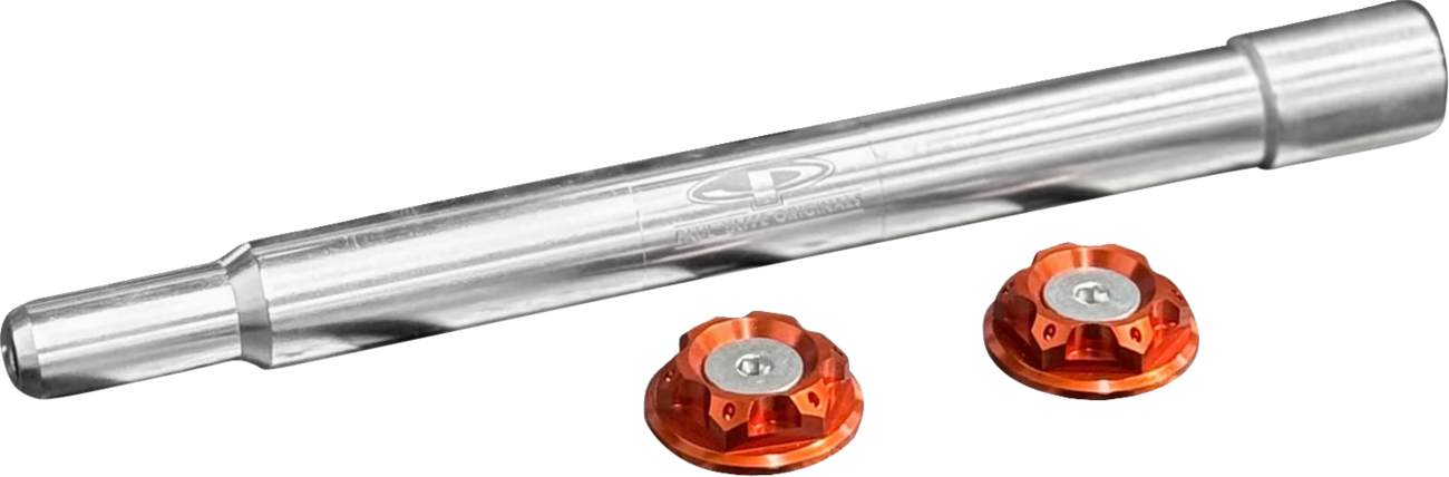 Y-Axle With Turret Style Axle Cover Kit - Custom - Front - Orange - 1"