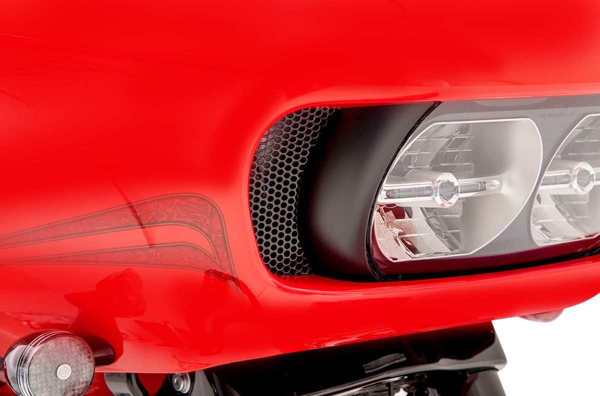 Fairing Vent Screen - Round - Black - FLTR