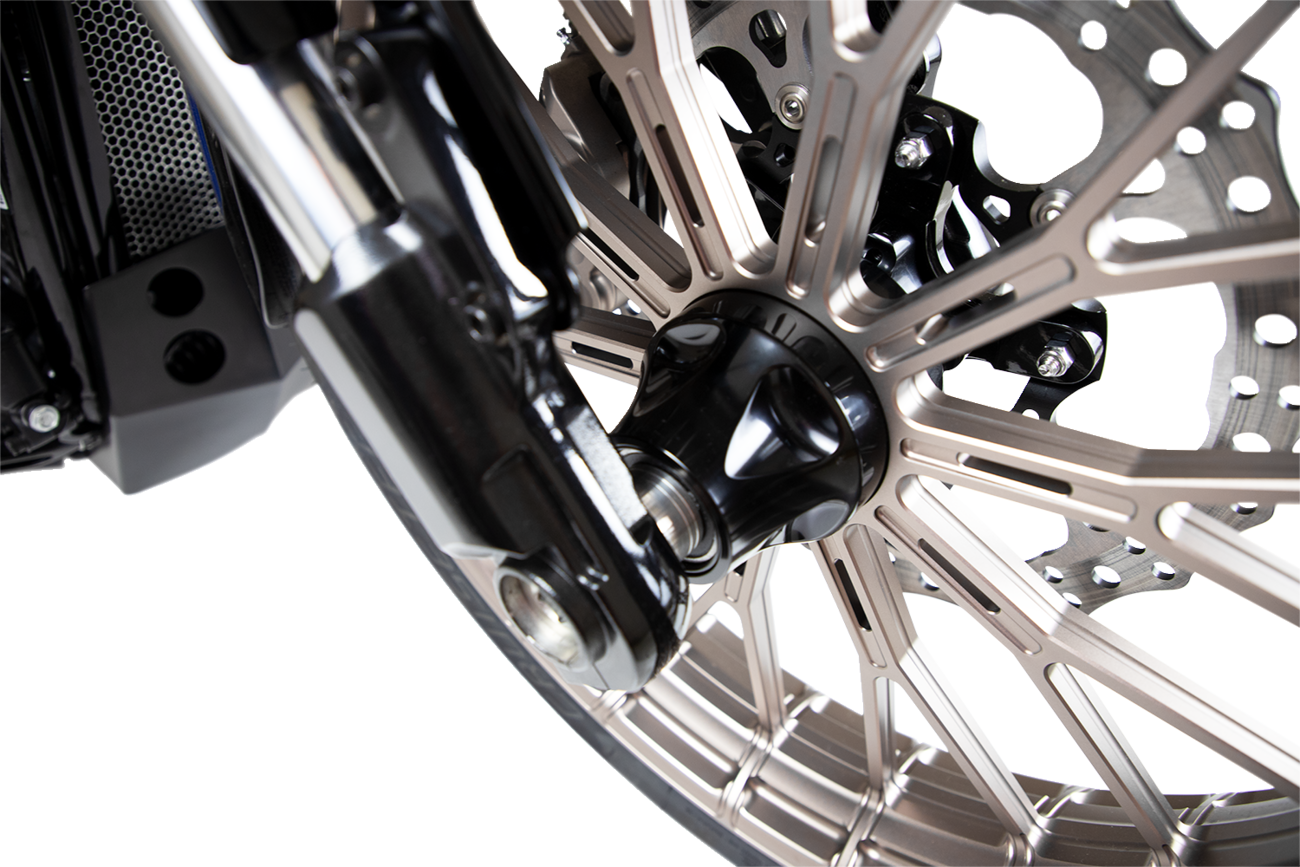 Hub - Cartridge - Front/Single Disc - Black - '08-'25 Touring/Trike