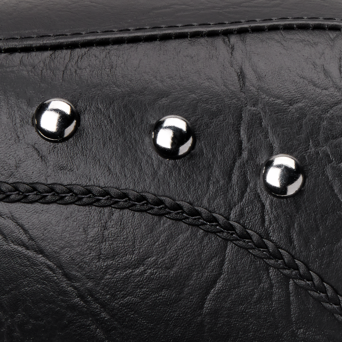Wide Rear Seat - Studded - Black - FLST '00-'15
