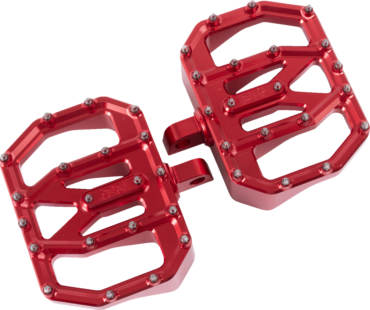 Mini Aggressor Floorboards - Red - Rear