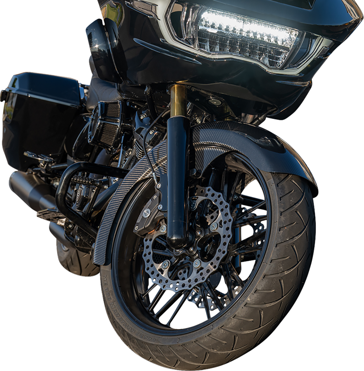 21" Front Fender - Fat Wrapper - Carbon Fiber - HD Touring '24-'25