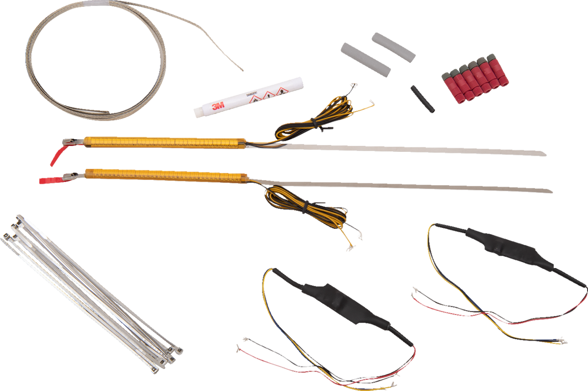 WRAPZ® Fork Lights - 39 MM - Amber Lens