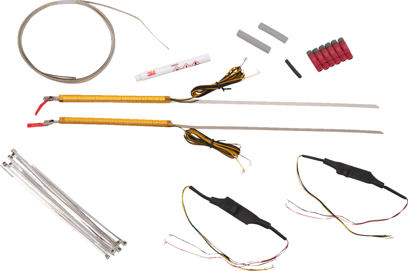 WRAPZ® Fork Lights - 39 MM - Amber Lens