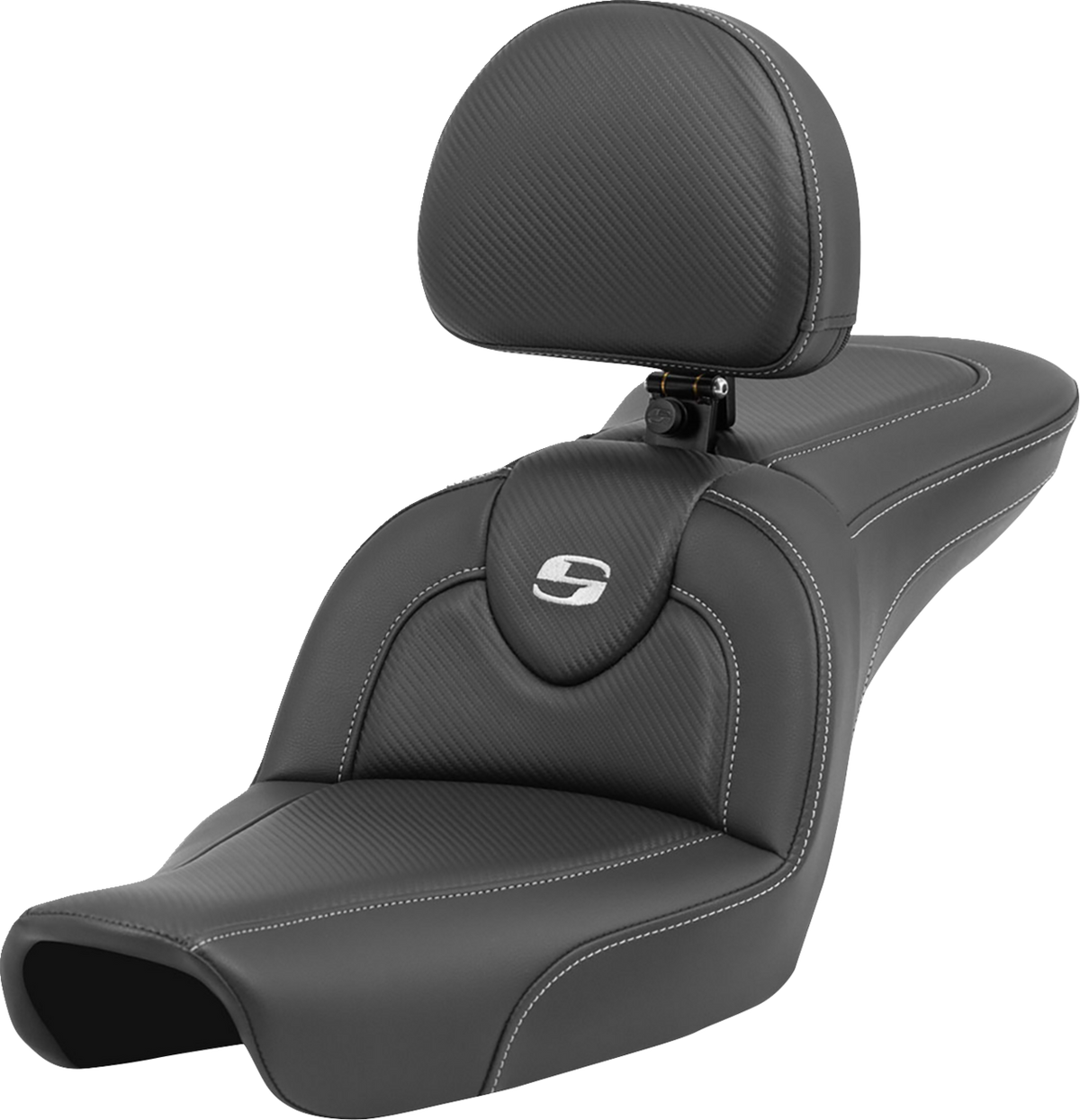Roadsofa™ Seat - Carbon Fiber - With Backrest - FXD '96-'03