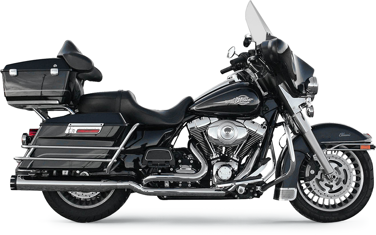 True-Dual Down Under Headpipes - Chrome - FL '09-'16