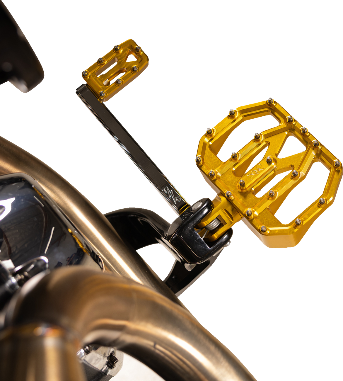Mini Aggressor Floorboards - Gold - Rear