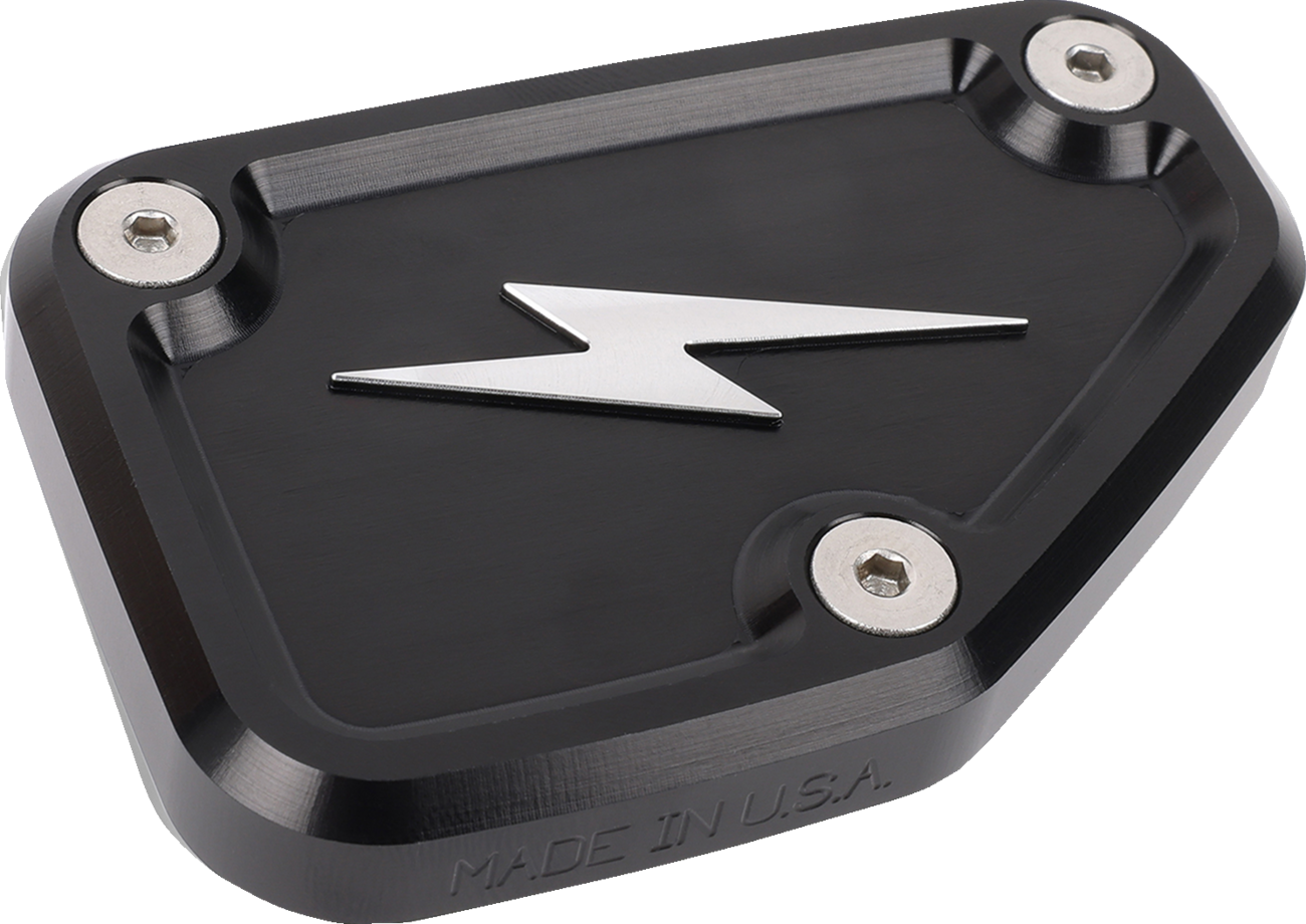 Master Cylinder Cover - Brake - Front - Black/Twice-Cut
