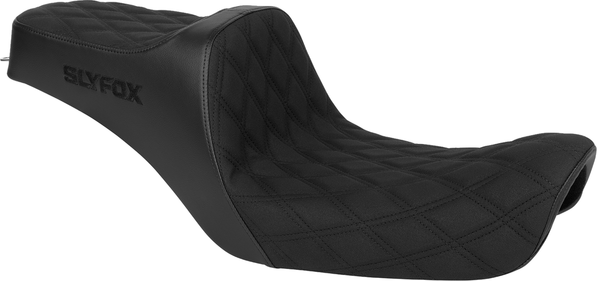 High Noon Seat - Double Diamond - Black Logo - Black Stitch - FXD '96-'03
