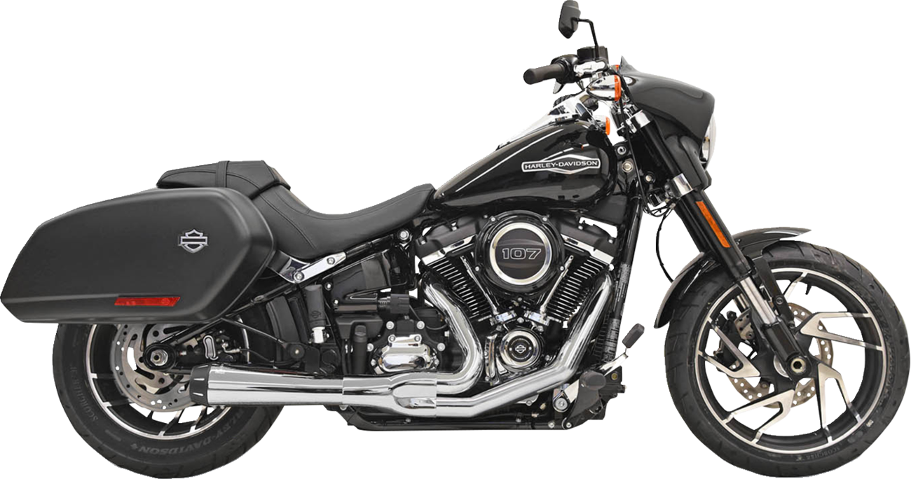 2-Into-1 Road Rage Exhaust System - Chrome