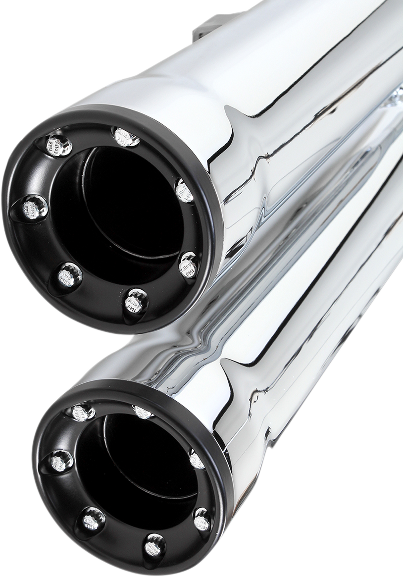 Slip-On Mufflers With Race-Pro Tips - 3" - Chrome - '04-'13 XL