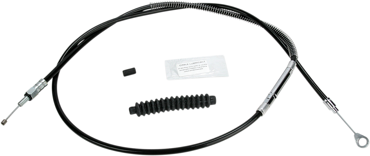 High-Efficiency Black Vinyl Clutch Cable - +6" Size