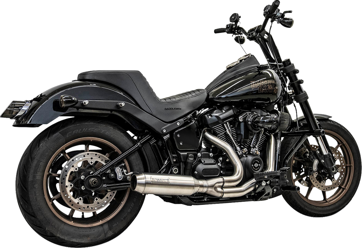 2-Into-1 Exhaust System With Superbike Muffler - Stainless Steel - Catalytic Converter - 49 State