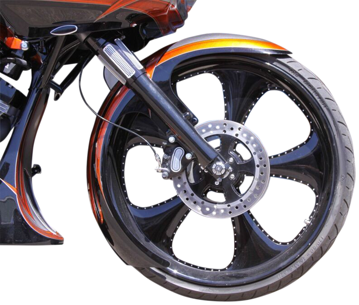 DEI Front Fender - 23" Wheel - With Satin Adapters