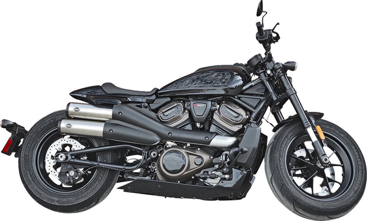 4" Grand National Slip-On Mufflers - Stainless Steel - Sportster S