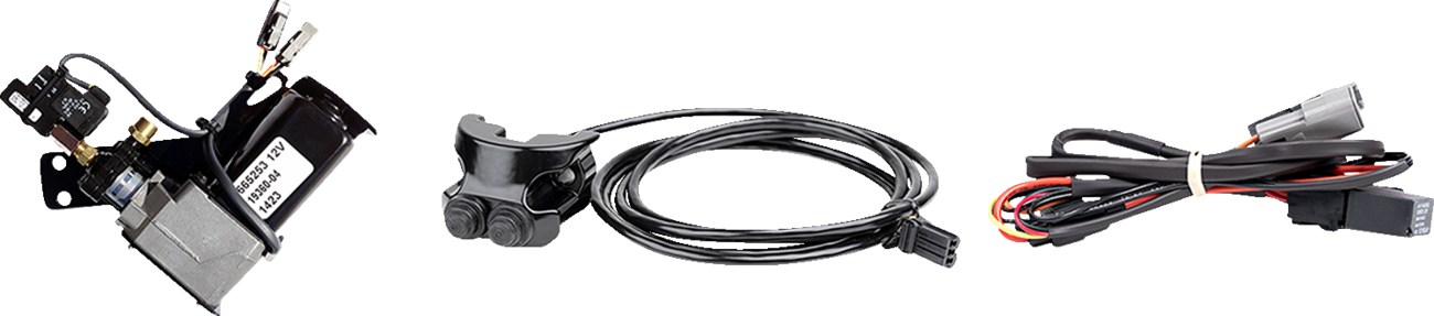AIR-A Dyna Adjustable AIR Suspension - Black - FXD