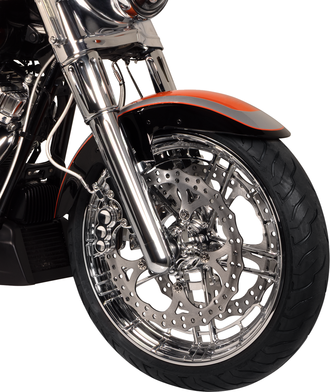 Fork Boot Covers - Chrome - Deep Cut - FL