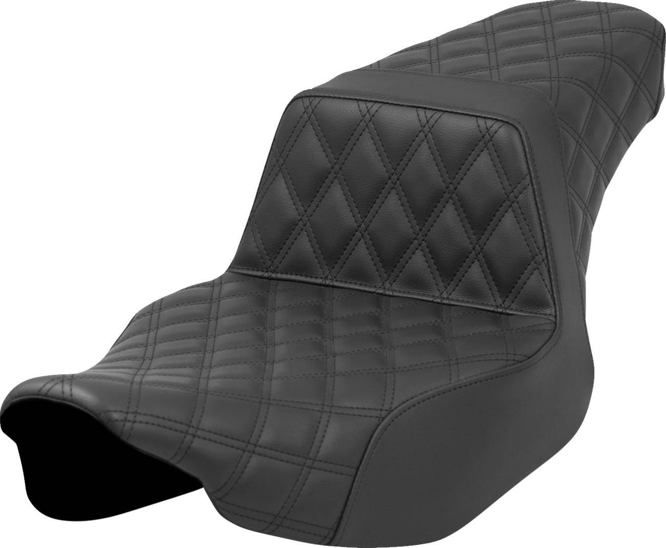 Step-Up Seat - Front/Rear Lattice Stitch - Black - FL '23-'24