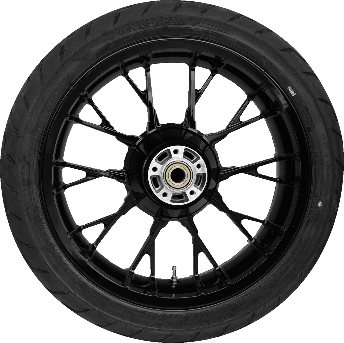 Marlin Rear Wheel - Solid Black (18") | Dunlop AE2 Tire (180/55b18)