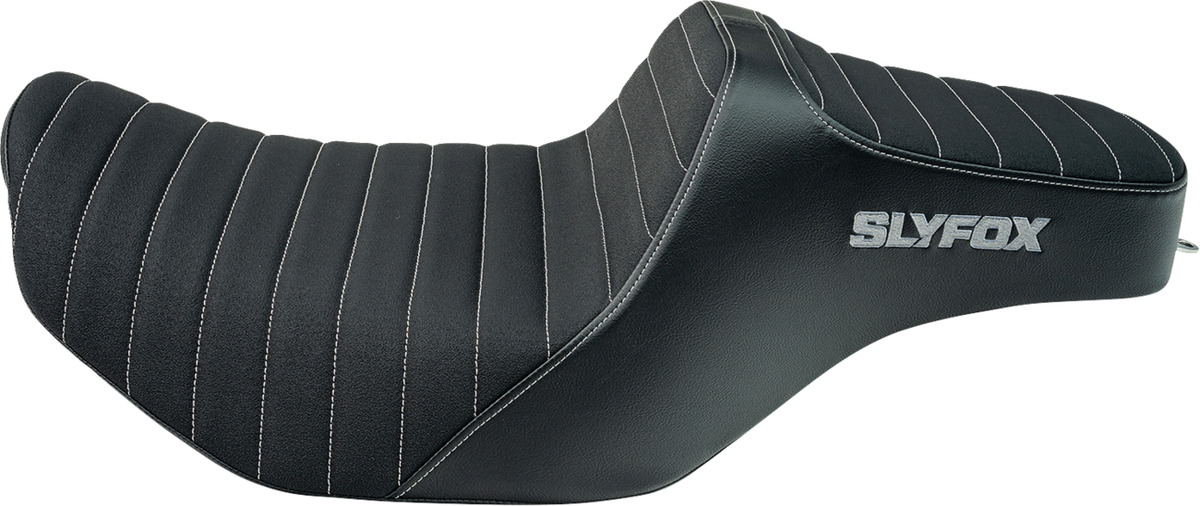 High Noon Seat - Vinyl - Classic Stitch - Gray Logo - FLH/FLT '23-'24