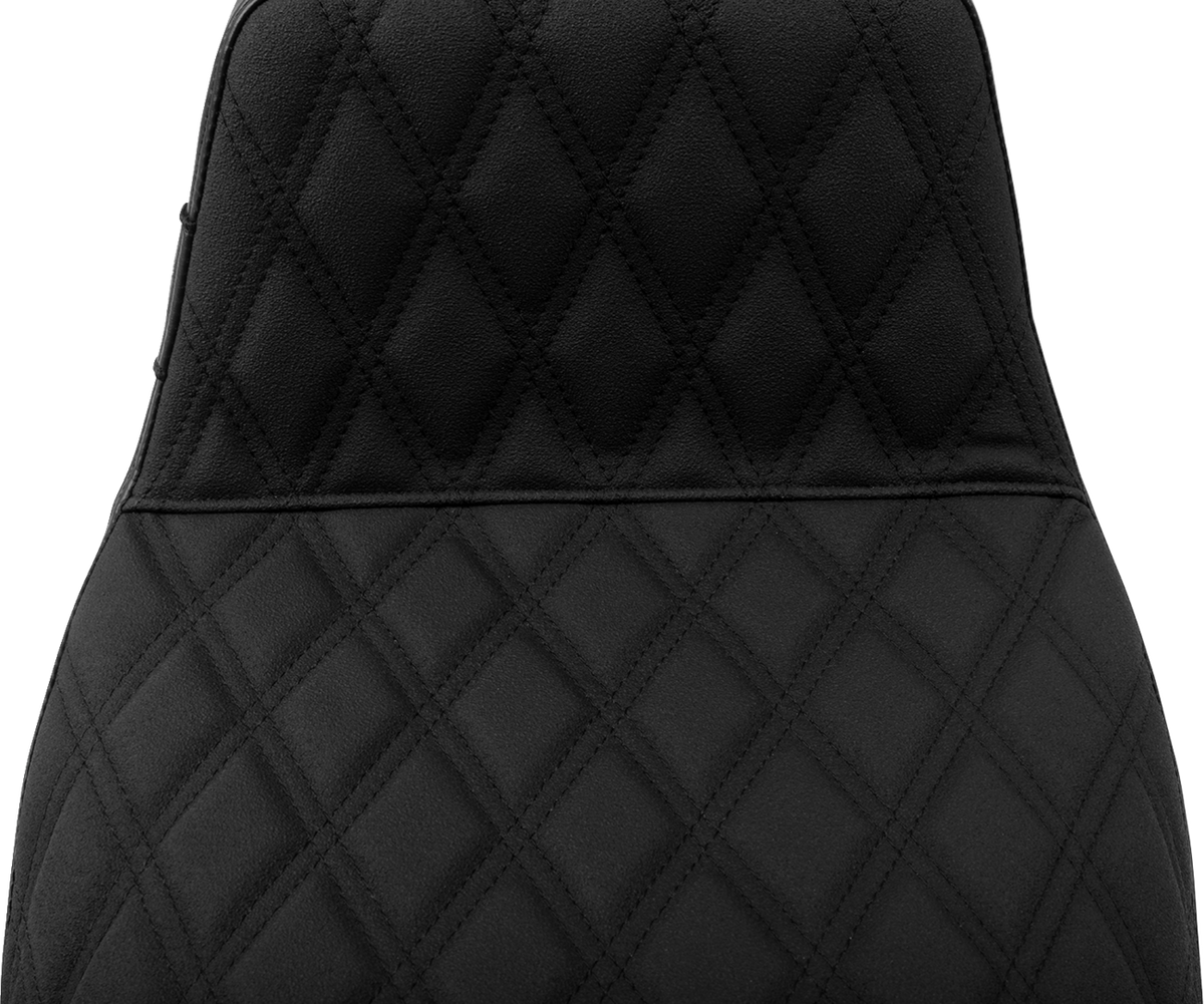 Kickflip Seat - Double Diamond Stitch W/ Gripp Tape - FLH/FLT '23-'25