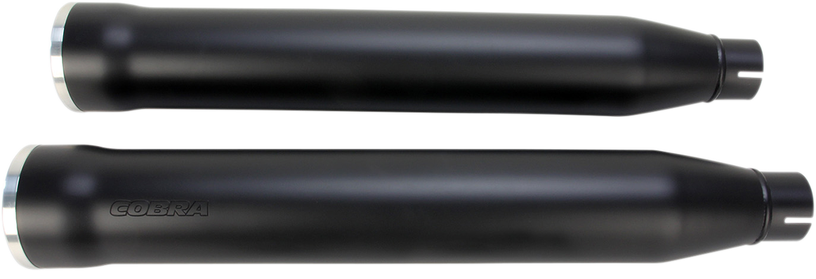 Slip-On Mufflers With Race Pro Tips - 3" - Black - '07-'17 FXST/B/C, FLSTC/FXCW/C/FXSB/SE