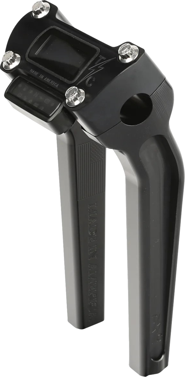 Handlebar Risers - Pull Back - 9-1/2" - Black