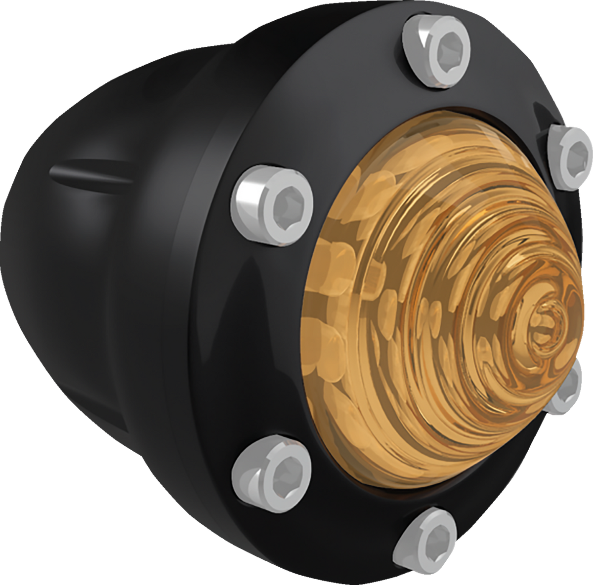 LED Turn Signal - Universal - Amber Lens - Black