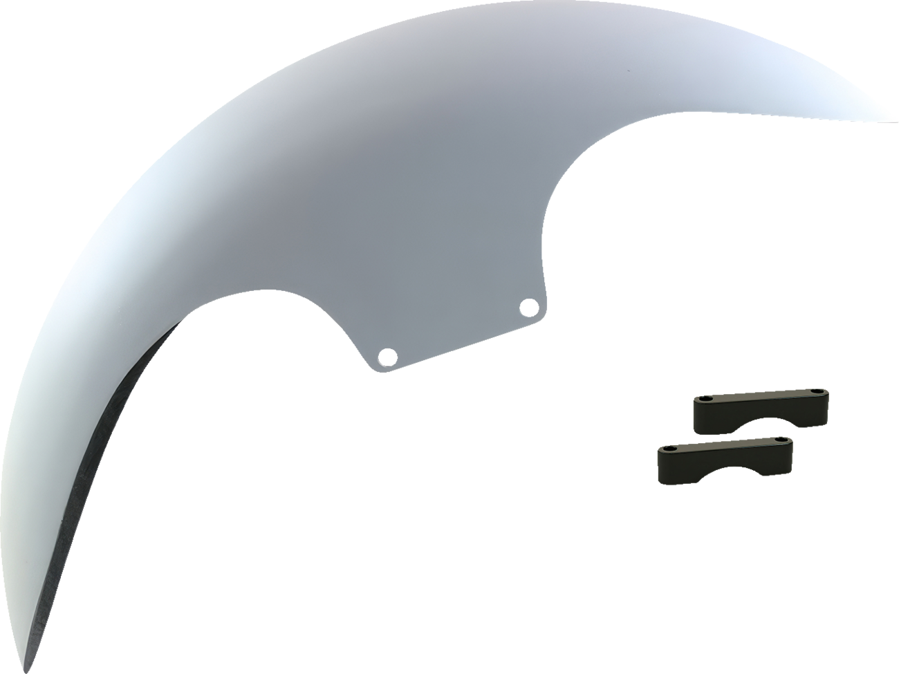 Cafe Front Fender - 19" - Black Spacers