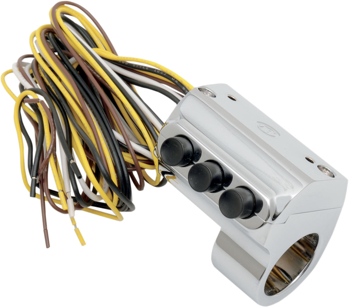 Contour Billet Handlebar Switch - Left Side - Three Button - Cable Clutch - Chrome