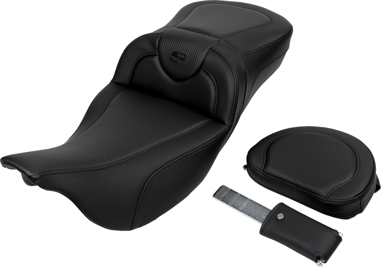 Roadsofa™ Extended Reach Seat - Carbon Fiber - Black Stitch - Backrest - FL '08-'24