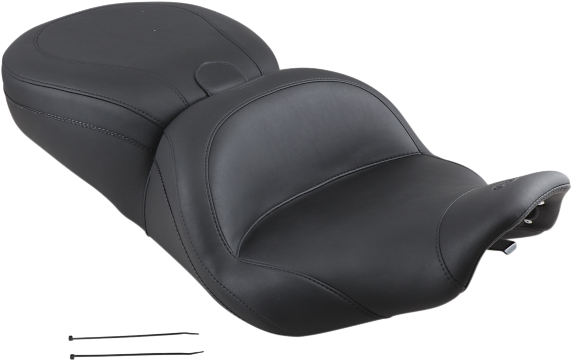 Lowdown Seat With Driver Backrest - Plain - FLHR '97-'07