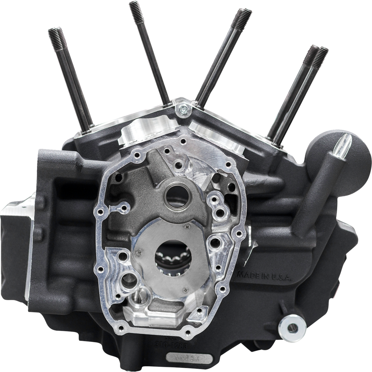 Crankcase - MK-Series "B" - Black - M8 Softail