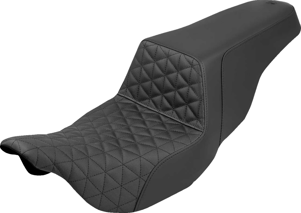 Step-Up Seat - Tri-Gripper - Black - FLH/FLT '08-'24
