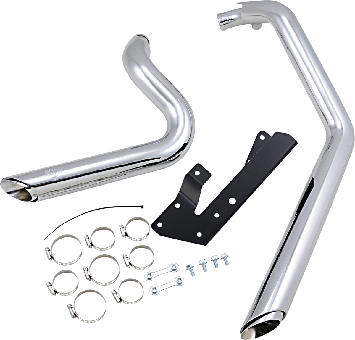 Shortshots Staggered Exhaust System - Chrome