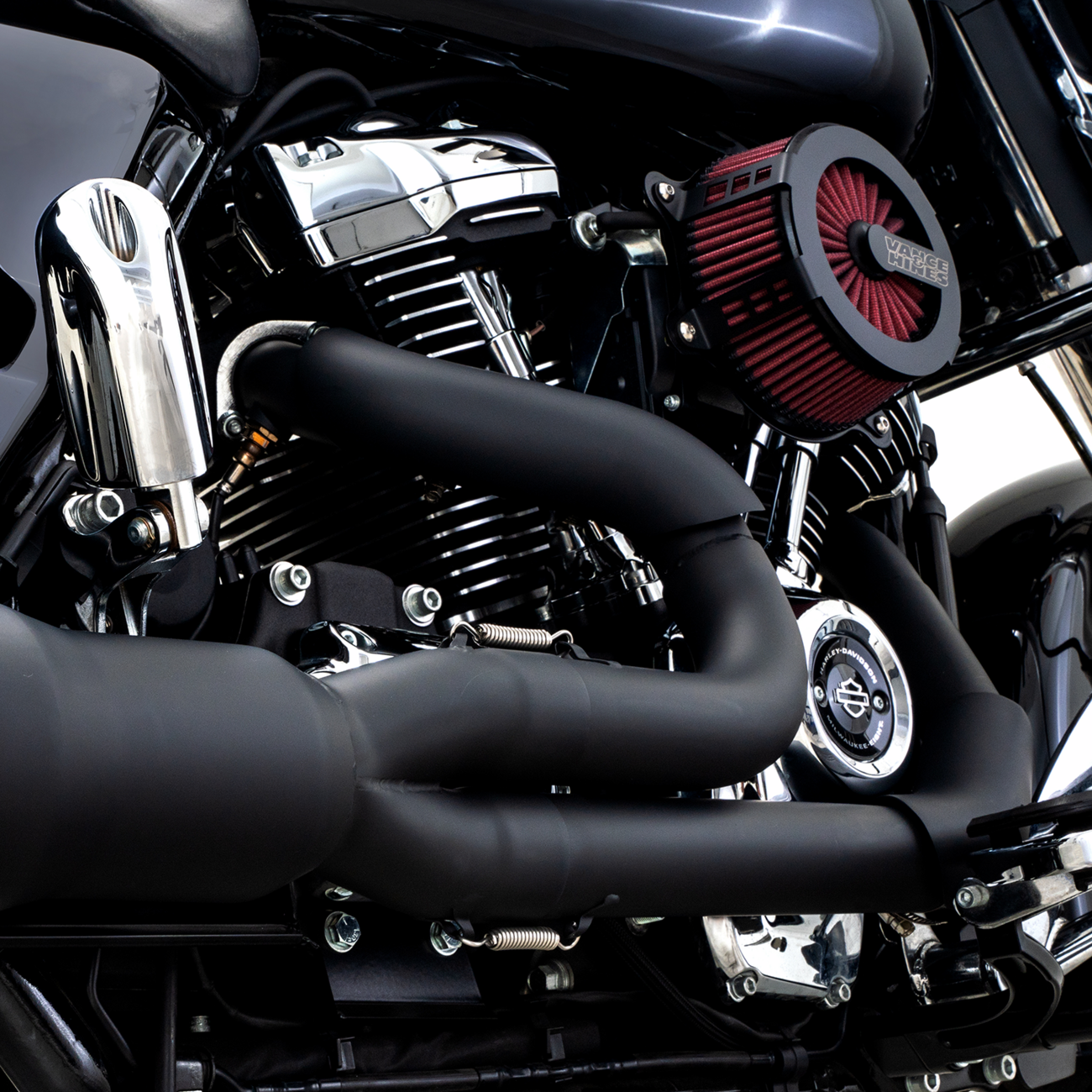 Hi-Output RR Heat Shield Kit - Black - Stainless Steel