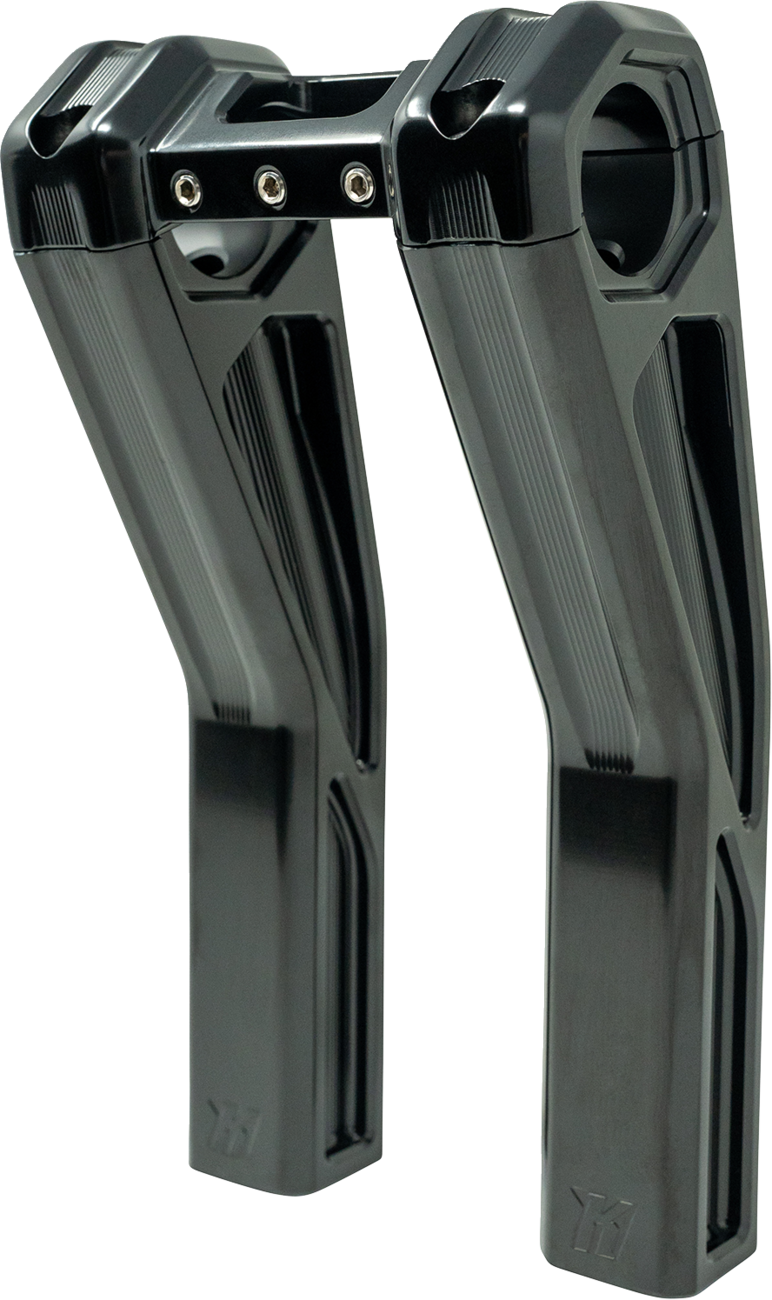 Ascent Pro Risers - Pullback - 8" - Gloss Black