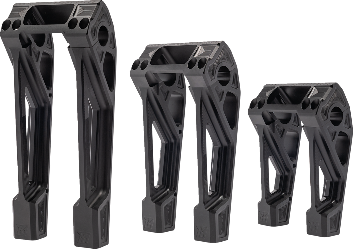 Fastback Risers - 6" - Black