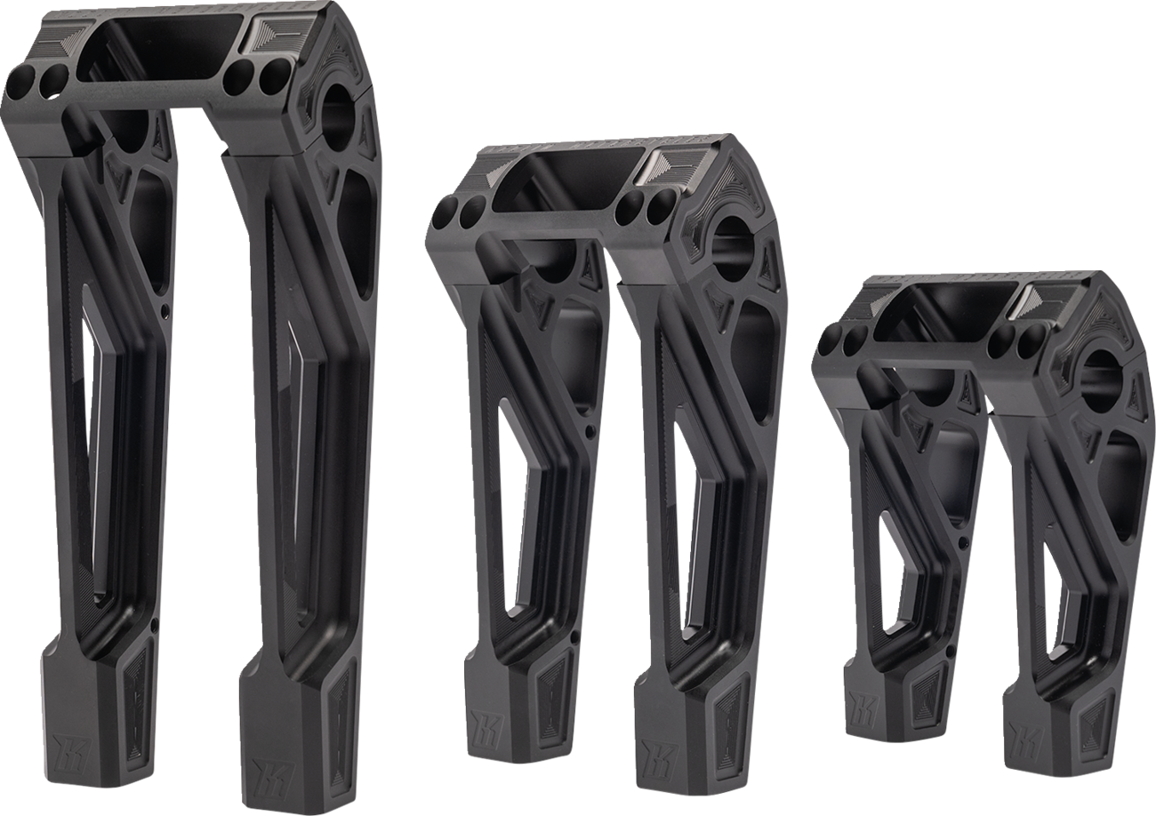 Fastback Risers - 6" - Black