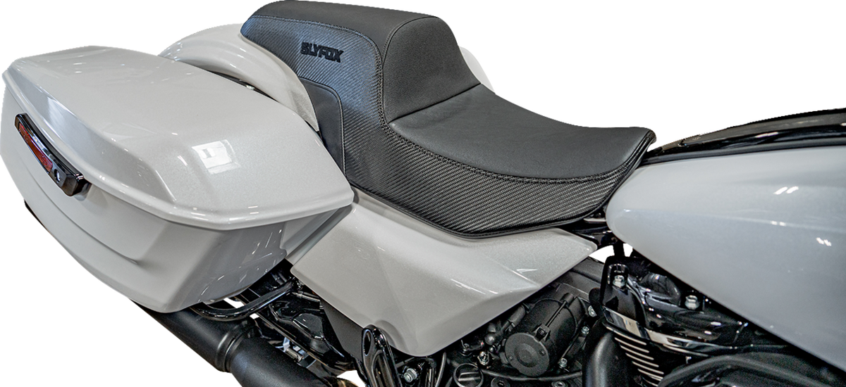 Drifter Tour Seat - Vinyl W/ Slipstop - Black Logo - FL '23-'24