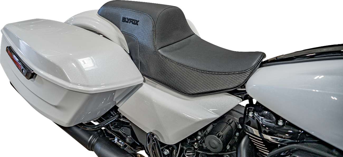 Drifter Tour Seat - Vinyl W/ Slipstop - Black Logo - FL '23-'24