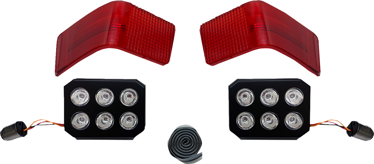 LED Tour-Pak Run/Brake Lights With Lenses