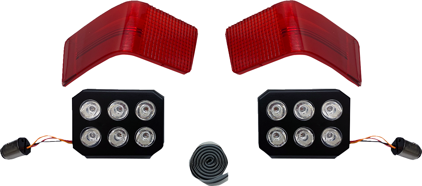 LED Tour-Pak Run/Brake Lights With Lenses